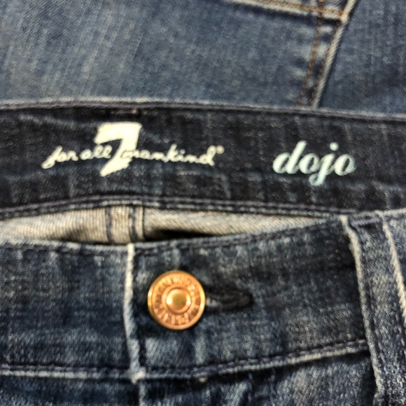 7 For All Mankind Dojo Crop Jean Capris 29 Super Soft Comfy - Picture 4 of 6